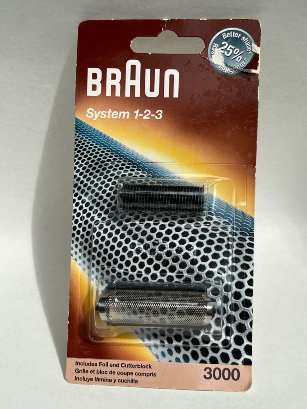 Braun System 1-2 3 3000 Foil and Cutterblock 5424796 NEW SEALED